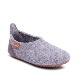 Uldhjemmesko Wool Basic - Grey - Str. 25