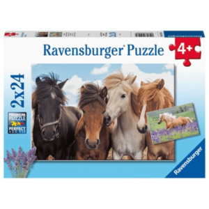 Puslespil Horse Friends 2x24 Brikker - Legekammeraten.dk