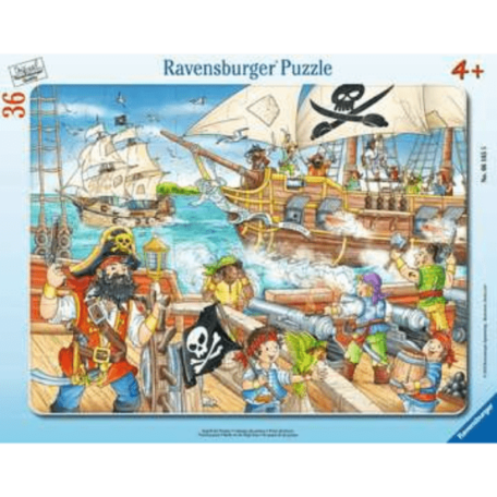 Rammepuslespil Pirater 36 Brikker - Legekammeraten.dk